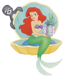 Little Mermaid Princess Ariel Clam Gift