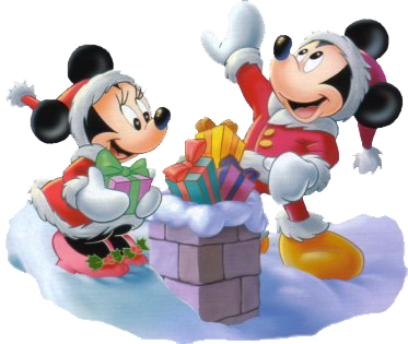 Mickey Minnie Mouse Christmas chimney