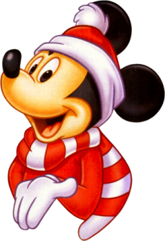 Disney Christmas Mickey Mouse red santa hat