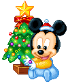 Baby Mickey Mouse at Christmas 2