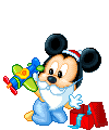 Baby Mickey Mouse at Christmas 3