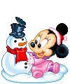 Baby Minnie Mouse at Christmas 3