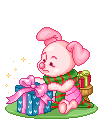 Baby Piglet at Christmas 