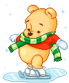 Baby Pooh Bear at Christmas 1