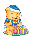 Baby Pooh Bear at Christmas 2