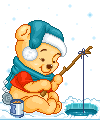 Baby Pooh Bear at Christmas 3