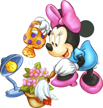 Minnie Mouse Gardening