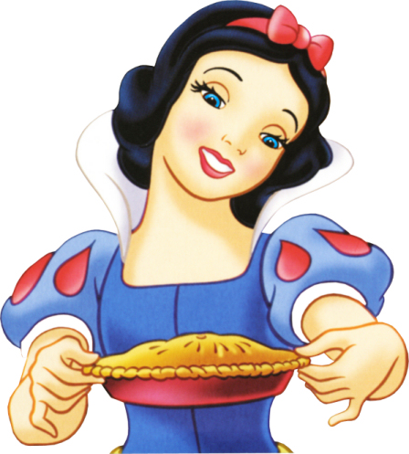 Snow White baking a Pie